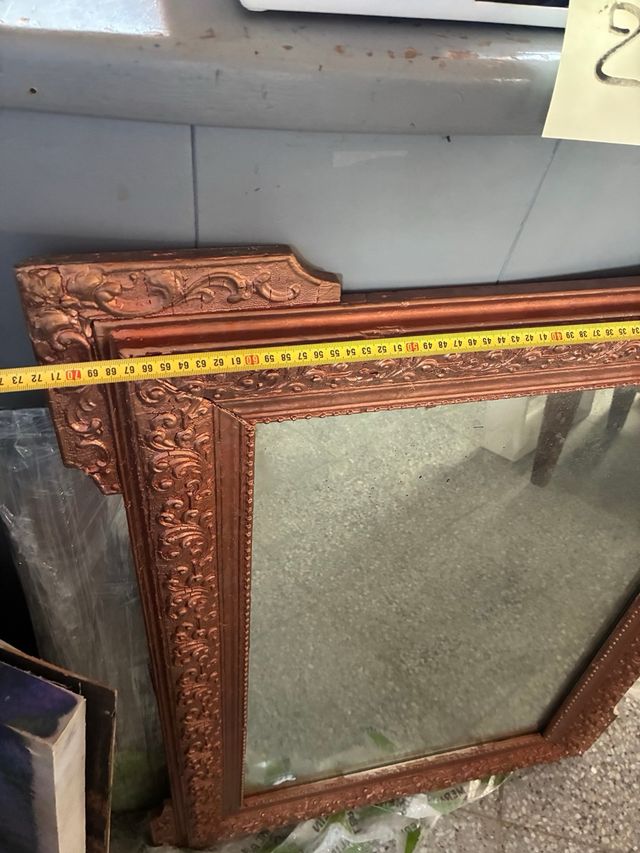 Espejo antiguo dorado