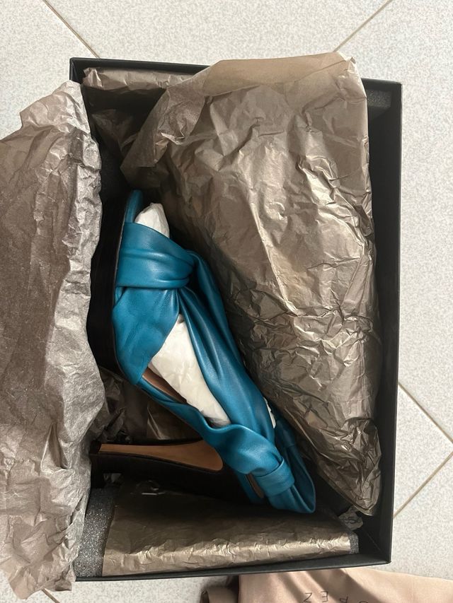 Sandalias plataforma Pura López tacón, talla 39