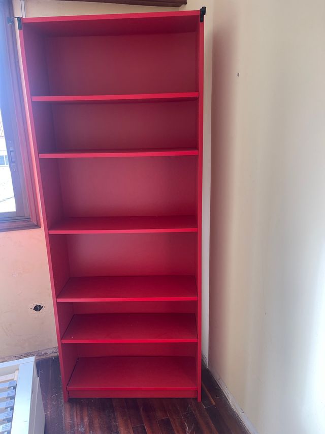 Estantería Billy roja IKEA