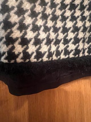 Chaqueta pata de gallo blanco y negro