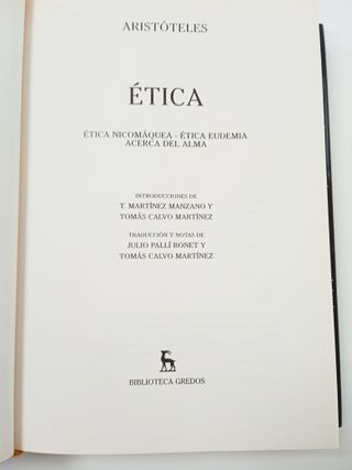 ARISTOTELES ETICA
