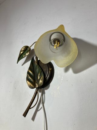 Lampada parete 1 luce metallo marrone/verde