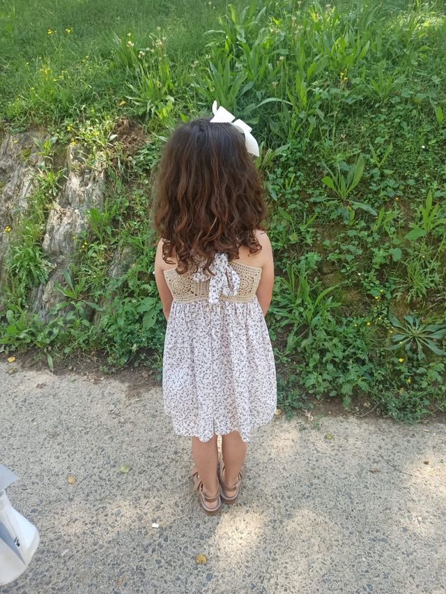 Vestido crochet niña 6-8 años