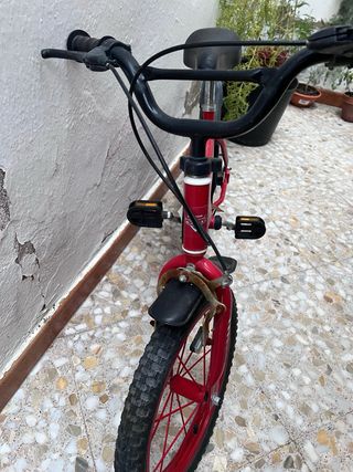 Bicicleta niño roja - 16"