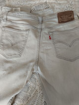 Levi's - Pantalones vaqueros gris clarito 