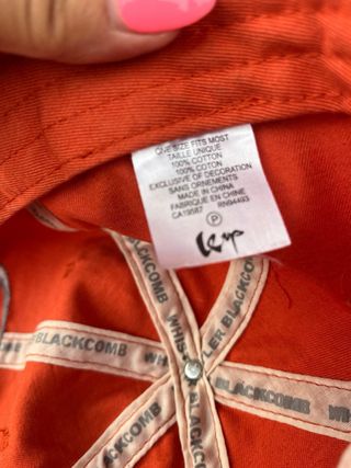 Gorra Whistler Blackcomb Naranja