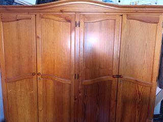 Armario madera 4 puertas estilo provenzal