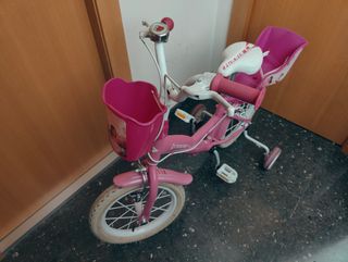 Bicicleta niña 14" rosa Toplife