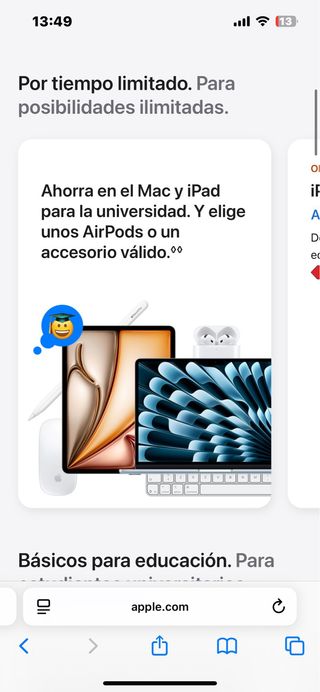 iPad Apple - Oferta Educacion