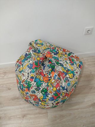 Puff infantil multicolor