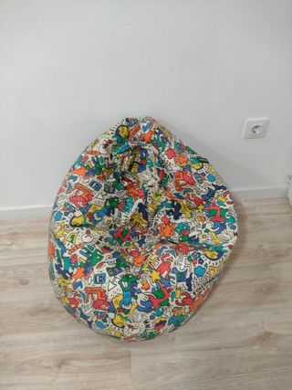 Puff infantil multicolor