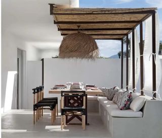 Pérgola jardín - Sombra caña bambú