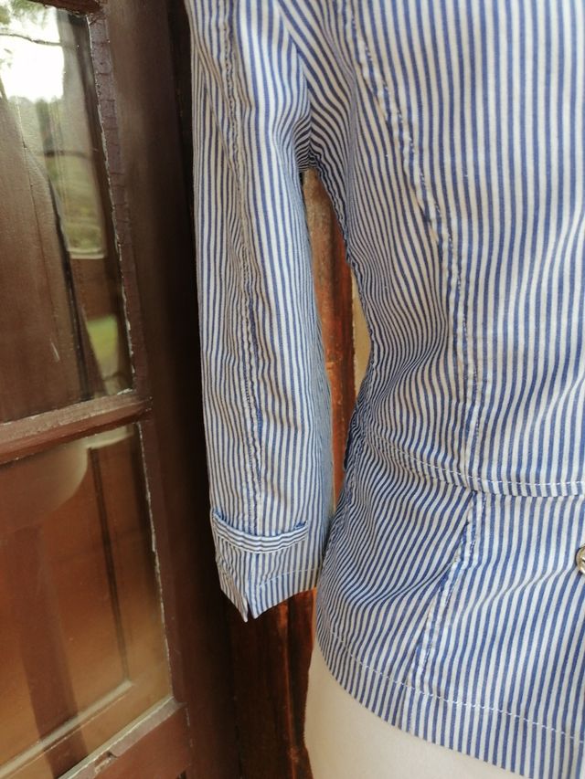 Americana Anna Mora azul rayas - talla S