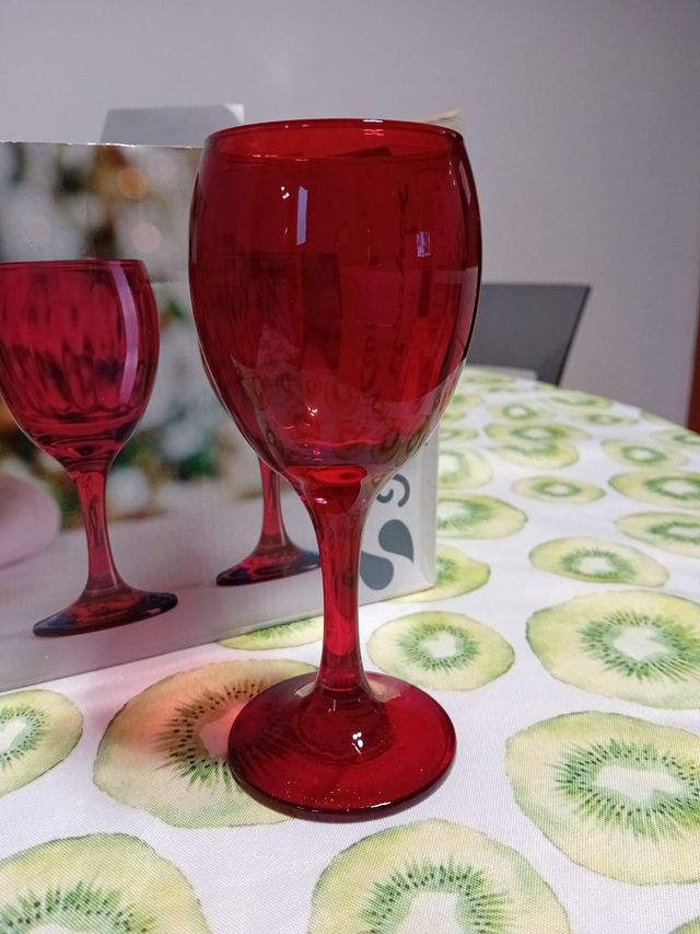 6 Calici Vino Pasabahce Imperial - Rossi