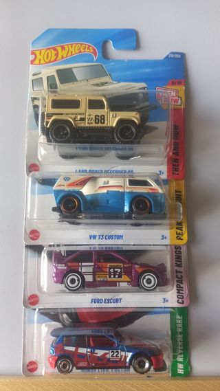 4 Carros Hot Wheels - Coleção
