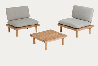 Set jardín Viridis: 2 sillones + mesa. 4 unidades