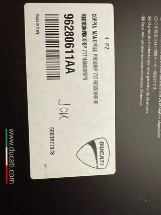 Manopole Ducati Performance Soft Touch