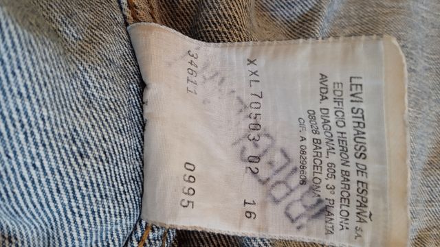 Chaqueta vaquera Levis XXL