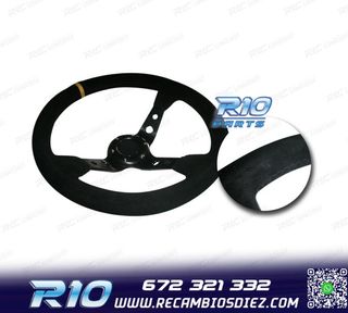 VOLANTE INVERTIDO PIEL VUELTA NEGRO CON BRAZOS NEGROS Y RIBE