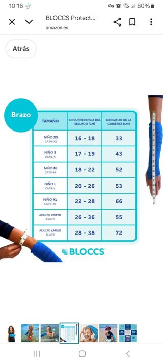 Funda impermeable escayola BLOCCS