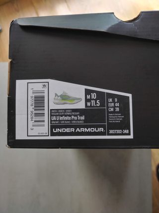 Zapatillas Under Armour U Infinite Pro Talla 44