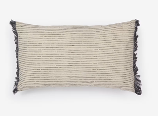 Cojín beige de lino 30x50cm