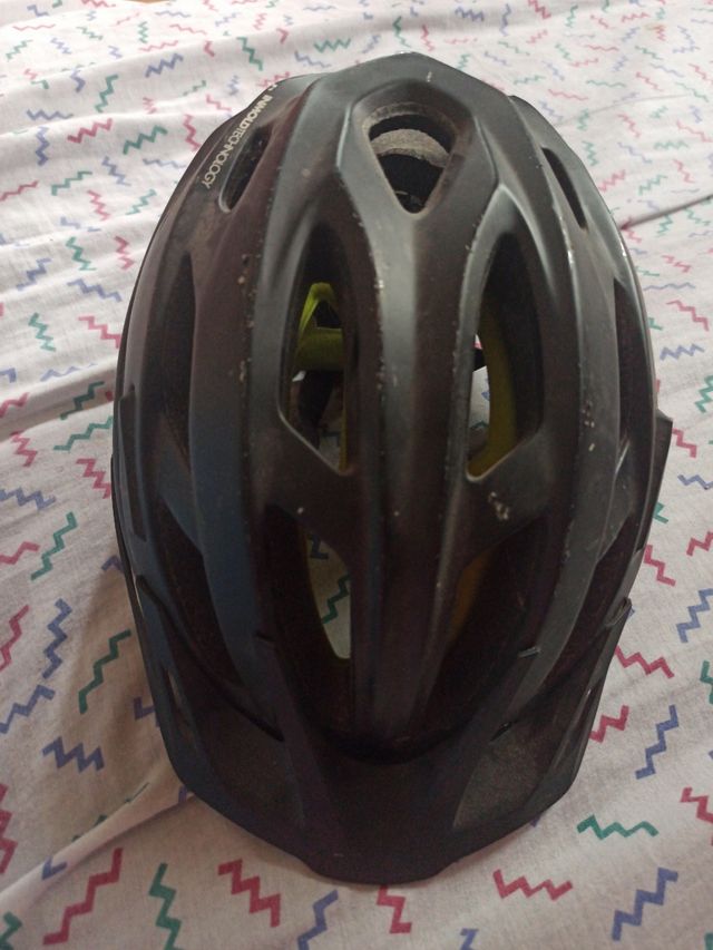 Casco bici BTWIN - Negroverde