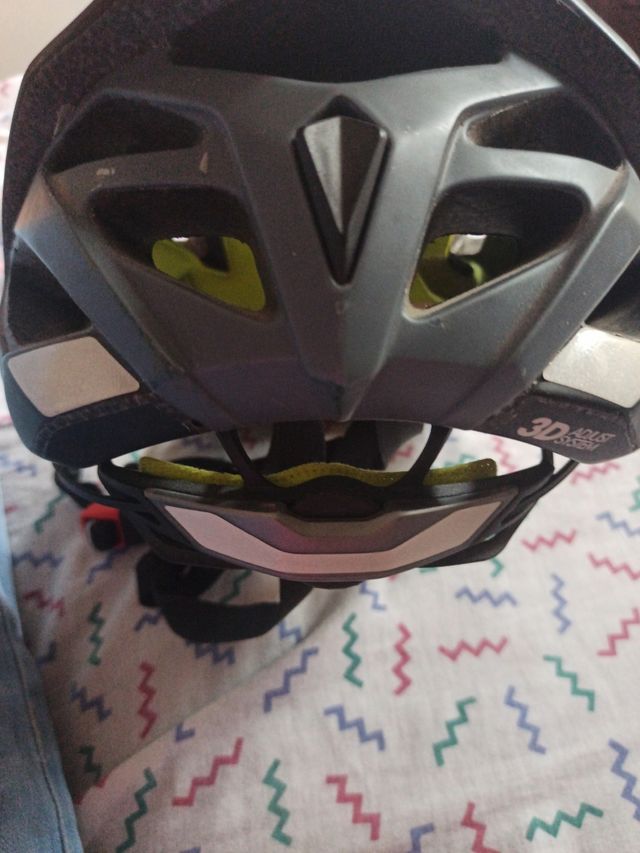 Casco bici BTWIN - Negroverde