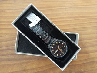 Reloj Olevs Hombre Metal Negro en su caja 