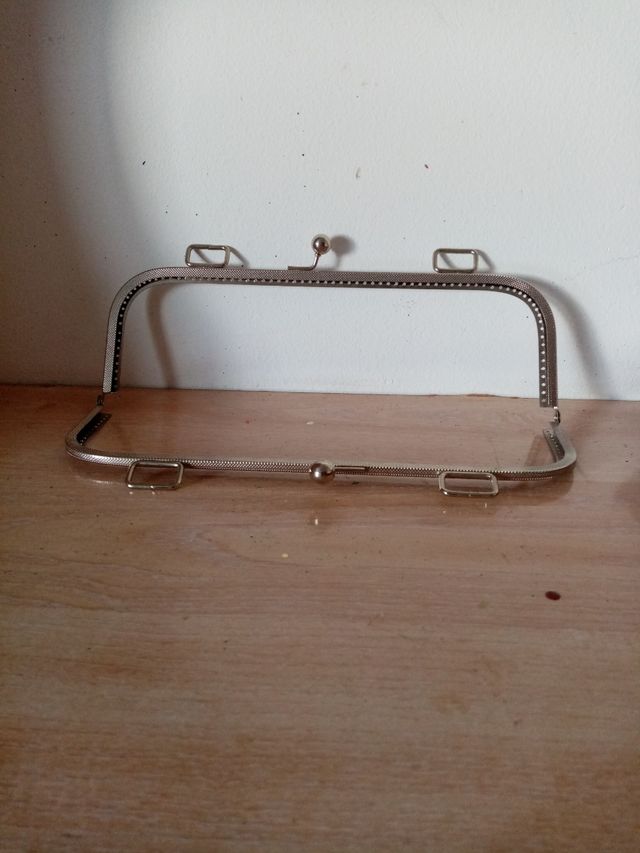 Boquilla bolso metal plateada