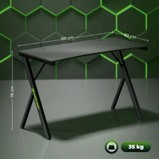 Scrivania Gaming con Luci LED RGB Regolabili e Gam