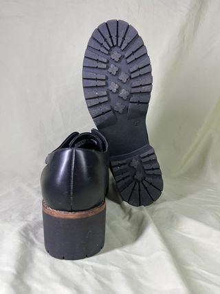 Zapatos Oxford negros plataforma