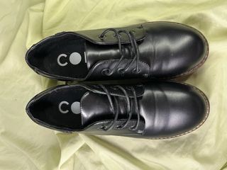 Zapatos Oxford negros plataforma