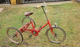bicicleta triciclo plegable marca BH
