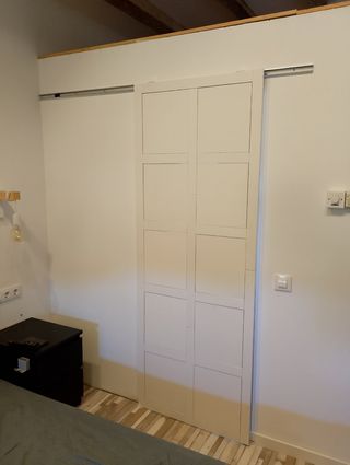 Puerta corredera blanca 80x214cm