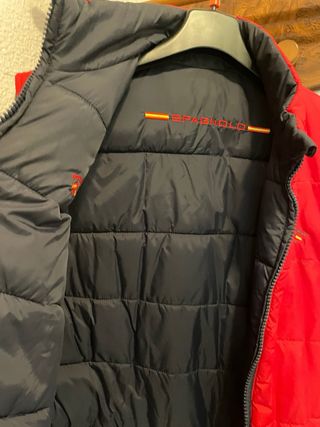 Chaleco Spañolo reversible azul marino-rojo