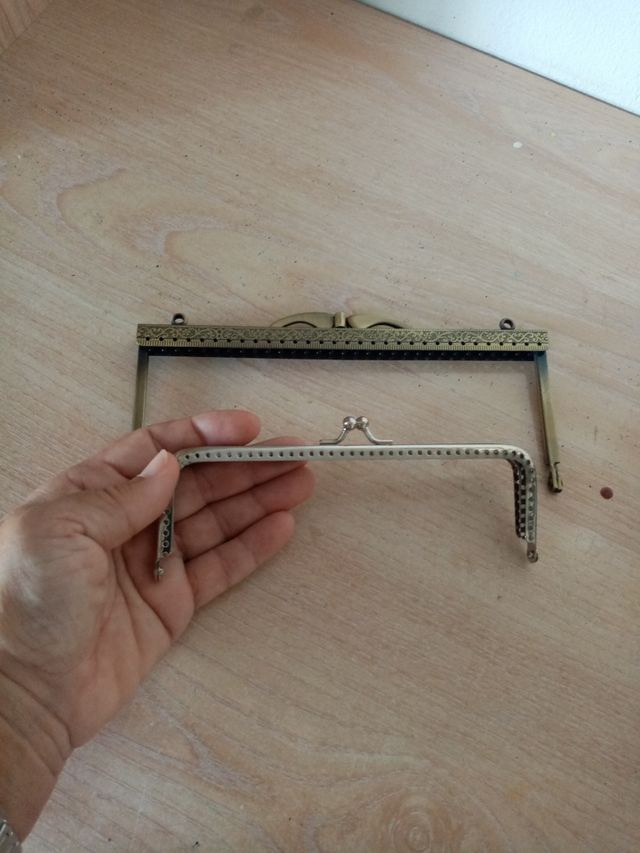 Boquillas para bolso: oro viejo y plateado