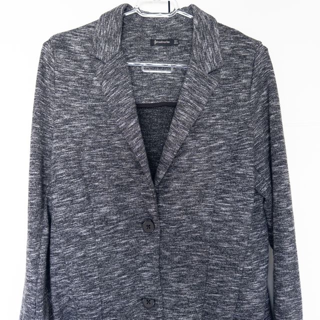 Abrigo largo gris knitted