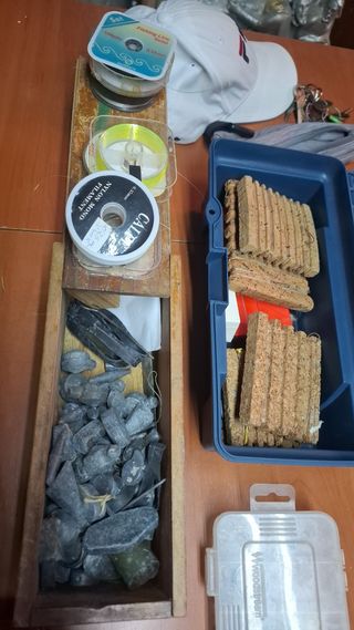 Lote de Cañas y Carretes Pesca