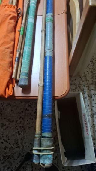 Lote de Cañas y Carretes Pesca
