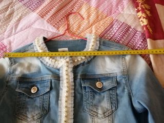 Chaqueta vaquera perlas