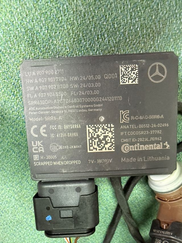 sensor de radar unida de control A9079002711