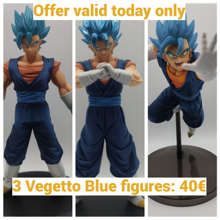 Pack 3 figuras Vegetto Blue