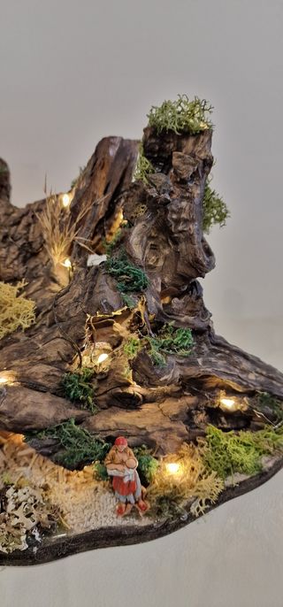 Presepe in legno artigianale
