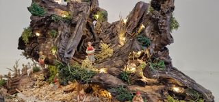 Presepe in legno artigianale