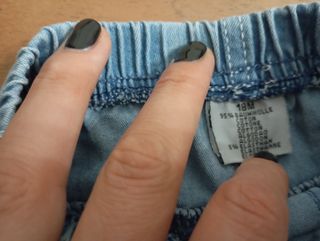 Shorts bimbo estate: effetto jeans + crab