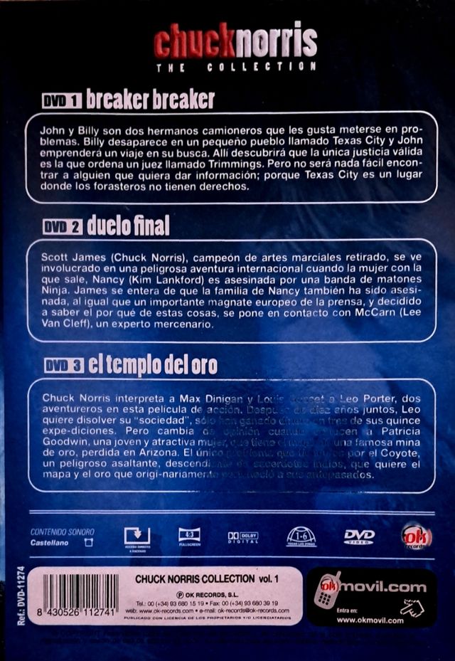 Colección Chuck Norris - 3 DVD