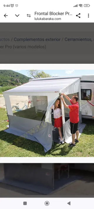 Avancé caravana: Laterales y frontal para toldo.