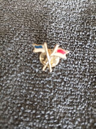 Spilla 2 bandiere Francia-Polonia