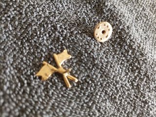 Spilla 2 bandiere Francia-Polonia